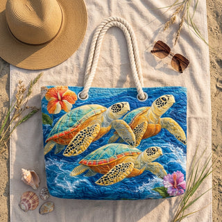 Vivienne | Marine Turtle Beach Bag