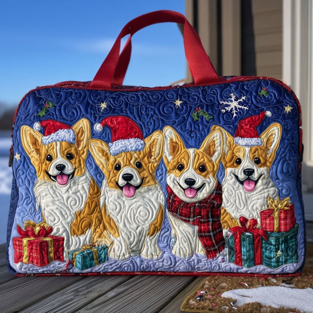 Noelle | Snowy Pawprints Duffle