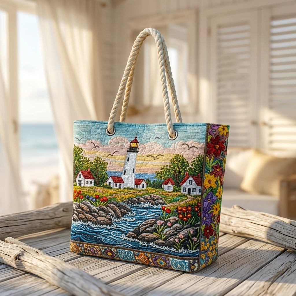 Lena | Lighthouse Shine Beach Bag
