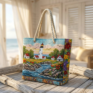 Lena | Lighthouse Shine Beach Bag