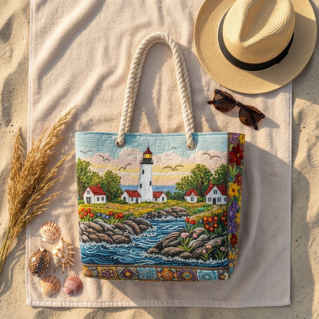 Lena | Lighthouse Shine Beach Bag