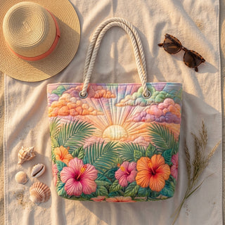 Maeve | Tropical Dawn Beach Bag