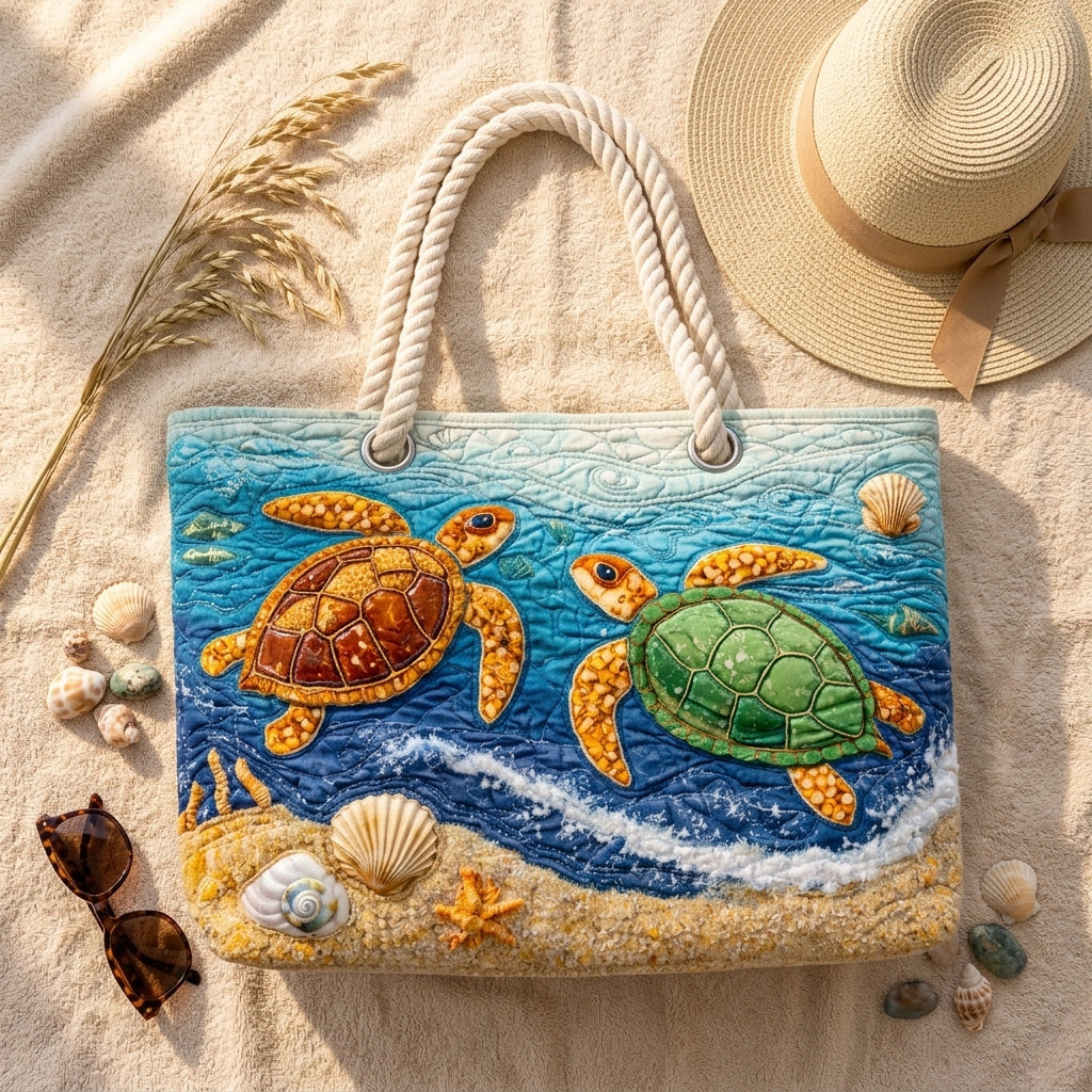 Wren | Tropical Turtle Beach Bag