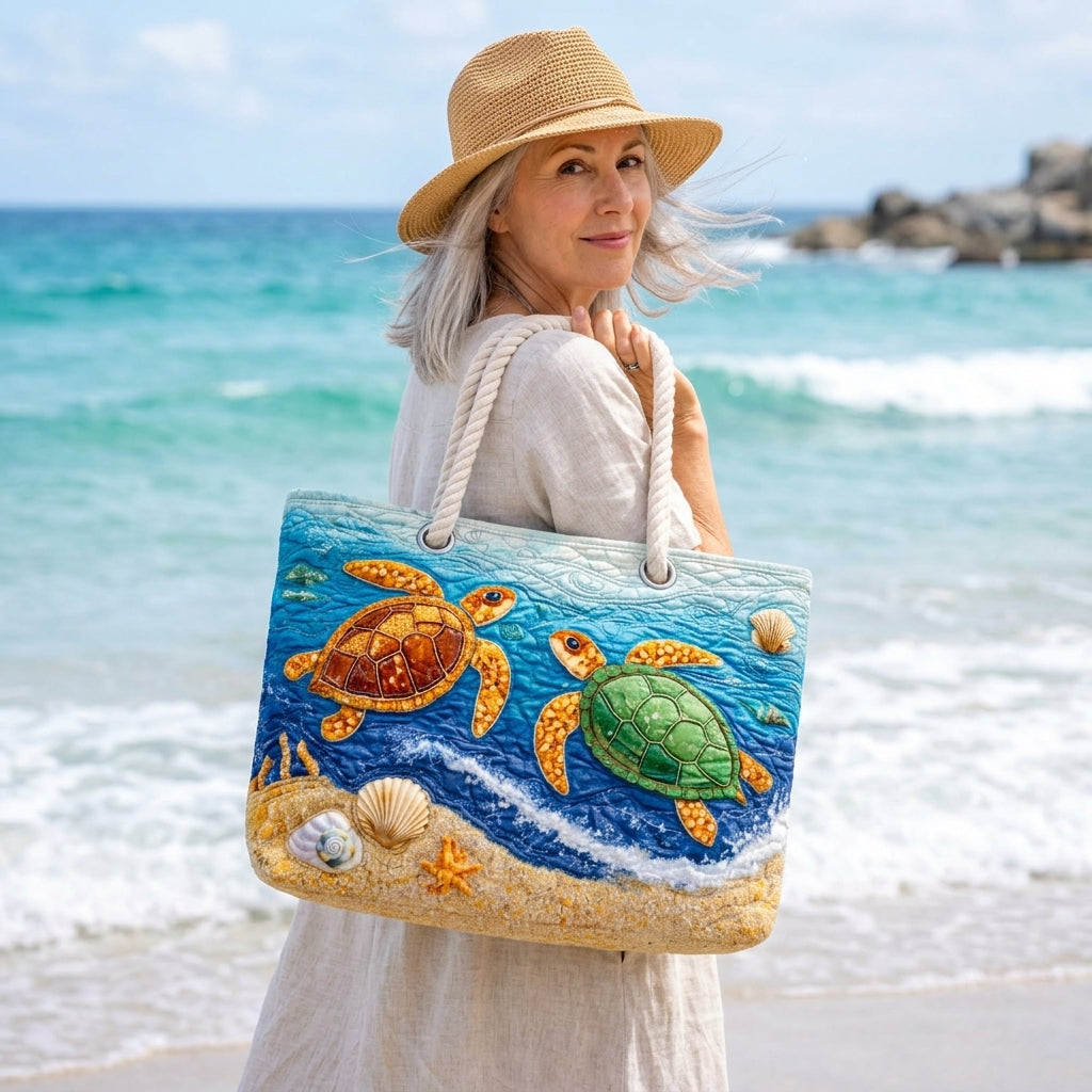 Wren | Tropical Turtle Beach Bag