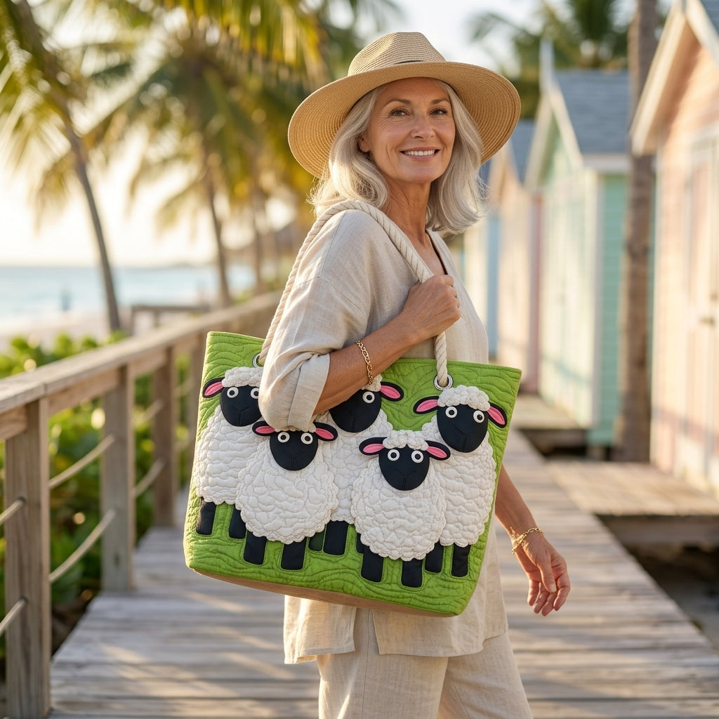 Goldie | Sky of Sheep Beach Bag