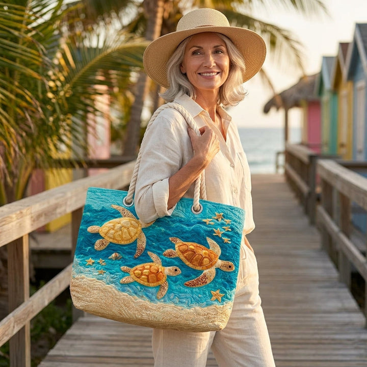 Esther | Golden Turtle Coast Beach Bag