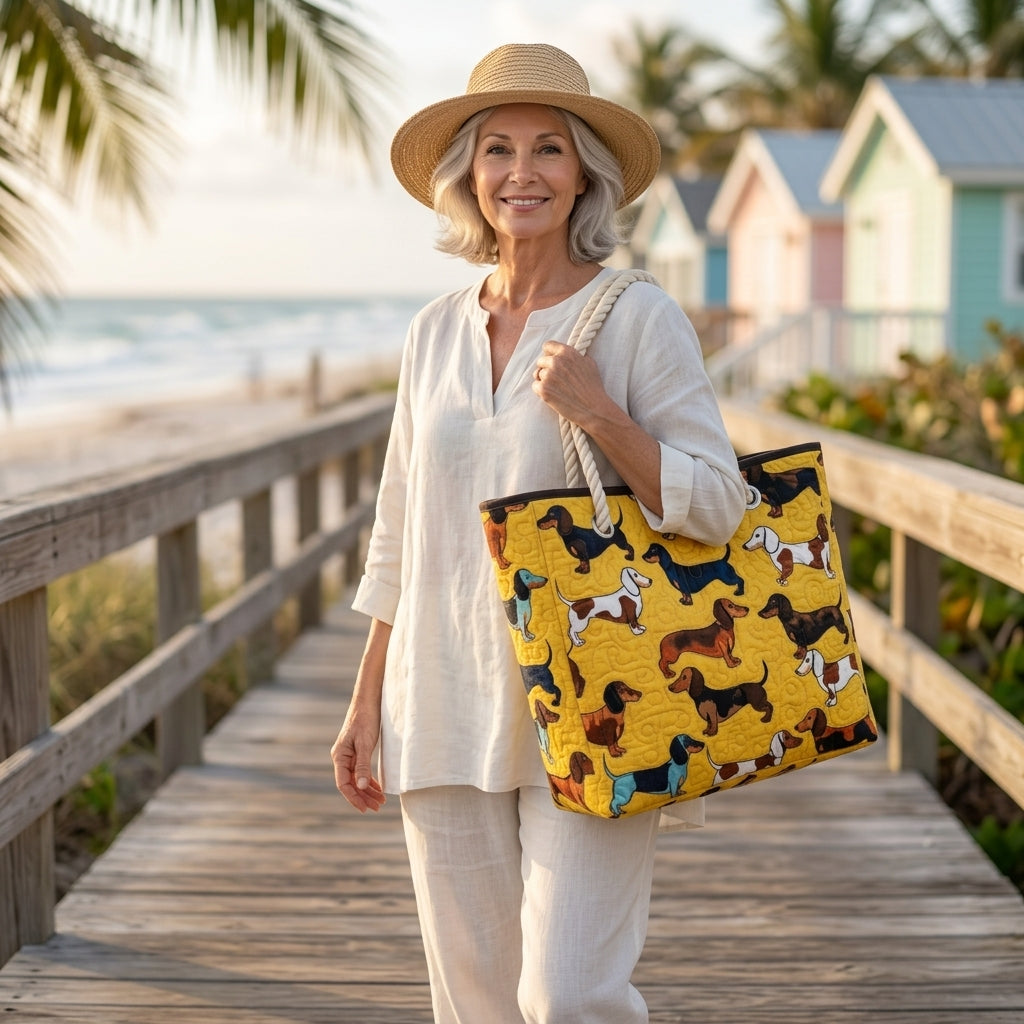Alma | Dachshund Beach Bag