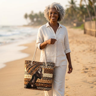 Wanda | Queen of Melanin Beach Bag