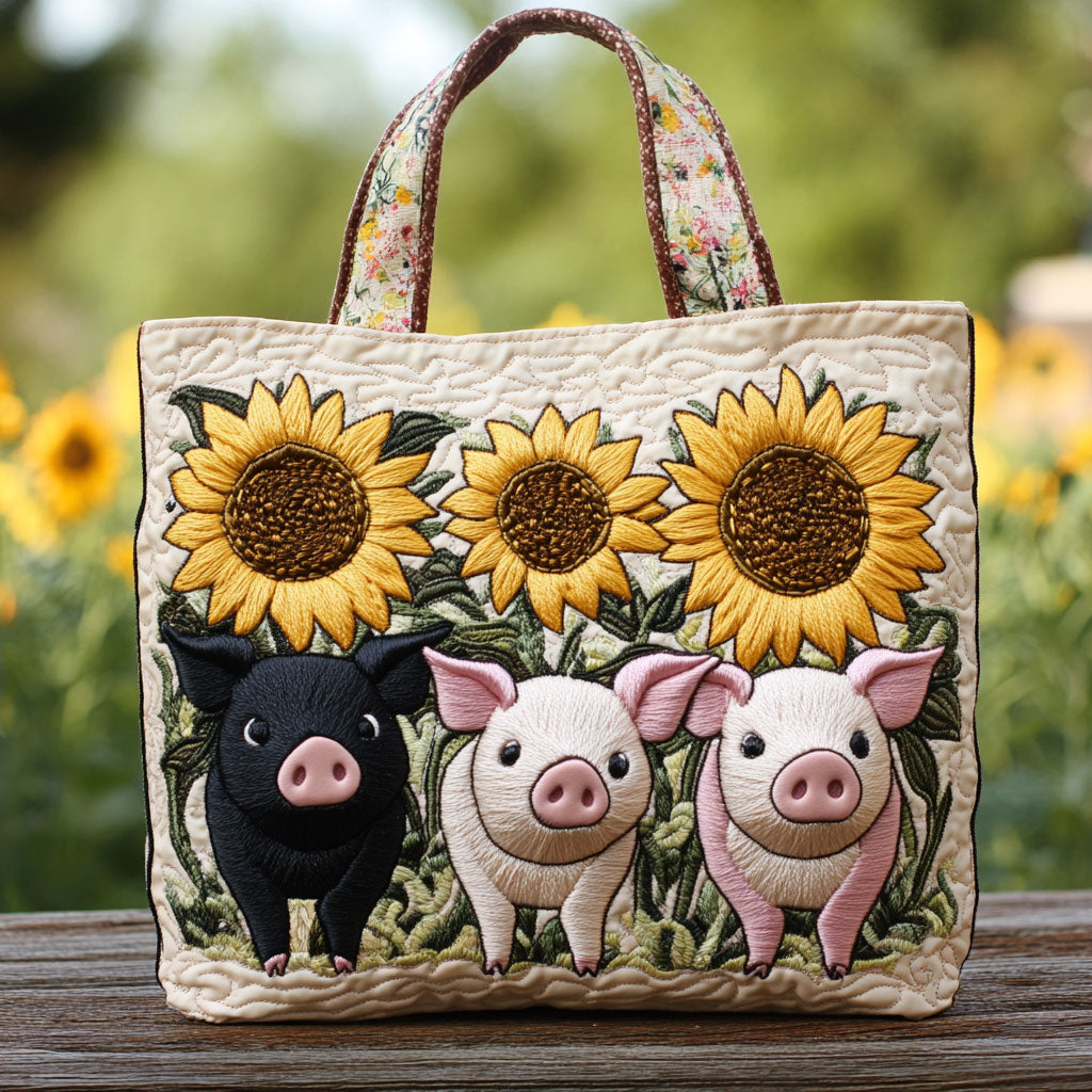 Una | Pigs and Sunflower Tote
