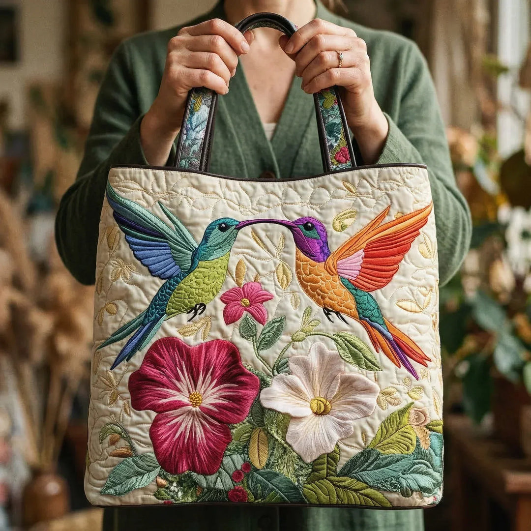 Juliet | Hummingbird and White Flowers Tote