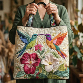Juliet | Hummingbird and White Flowers Tote