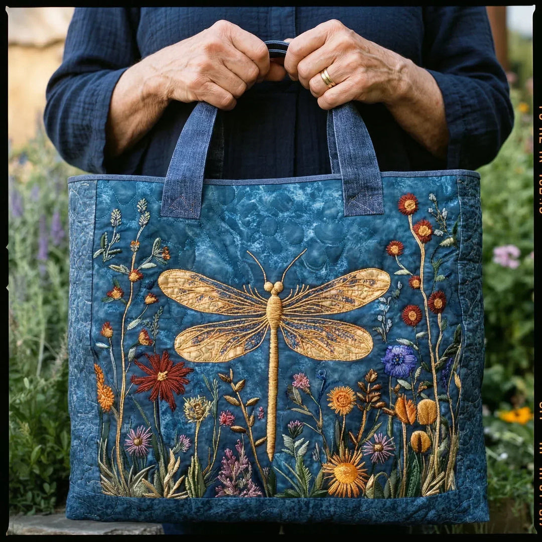 Nadine | Golden Dragonfly Tote