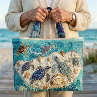 Adeline | Artisanal Bag - Turtle Love Tote