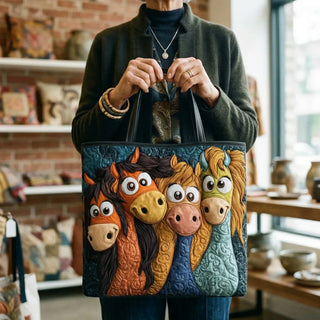 Ingrid | Artisanal Bag - Playful Ponies Tote